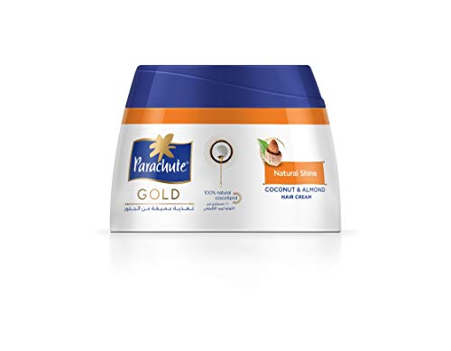 Parachute Gold Hair Cream Natural Shine - 4.7 fl.oz. (140ml) - Coconut & Almond Hair Care Cream for Men