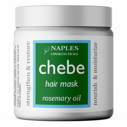 Naples Cosmeceuticals Chebe Hair Mask Hair Butter Serum Conditioner with Chebe Powder Rosemary Oil for Thickening Strengthening Growth For All Hair Types Made in USA